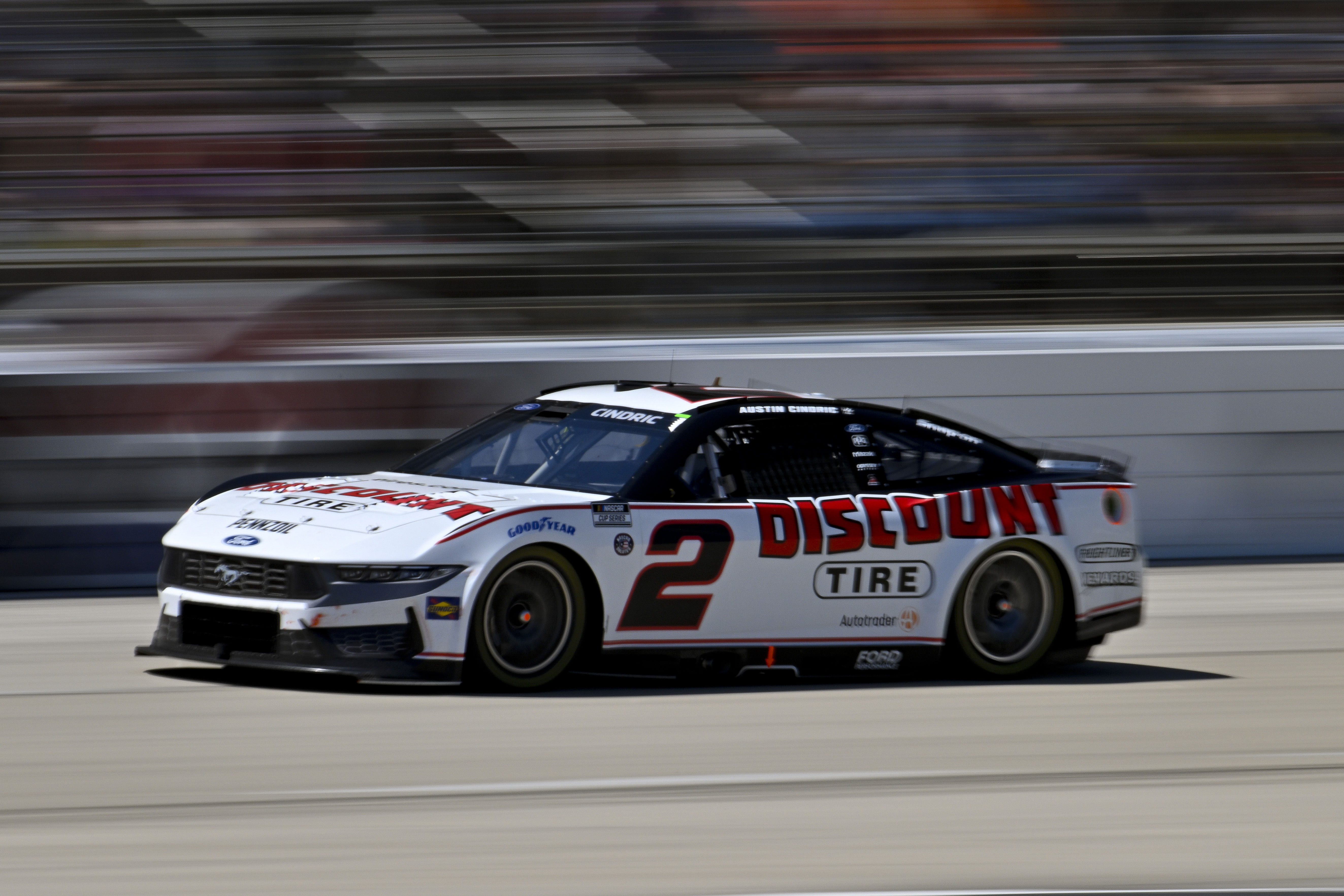 Austin Cindric drives the #2 Ford Mustang for Team Penske in the NASCAR Cup Series - Source: Imagn